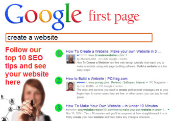 Top SEO tips to get on the First Page of Google