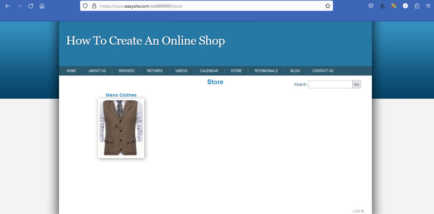 How to create online store.